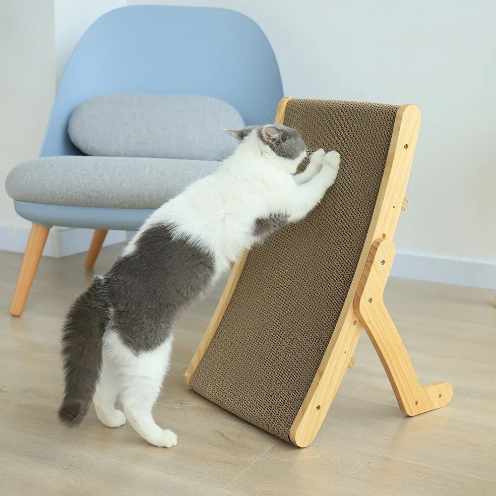 ScratchEase Lounge | Krab bed katten 2-in-1 rust & spelen