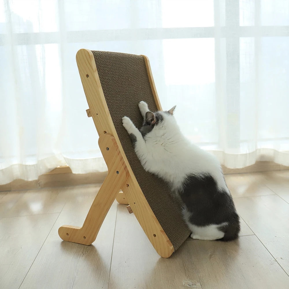 ScratchEase Lounge | Krab bed katten 2-in-1 rust & spelen