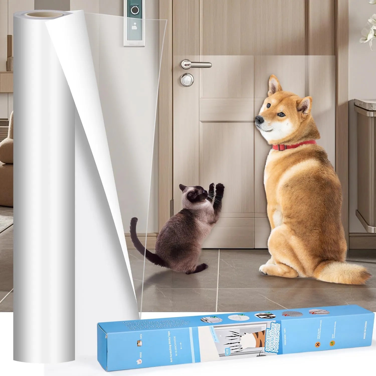 ScratchGuard Meubelbeschermer | Transparante Krasbestendige Folie voor Katten en Honden