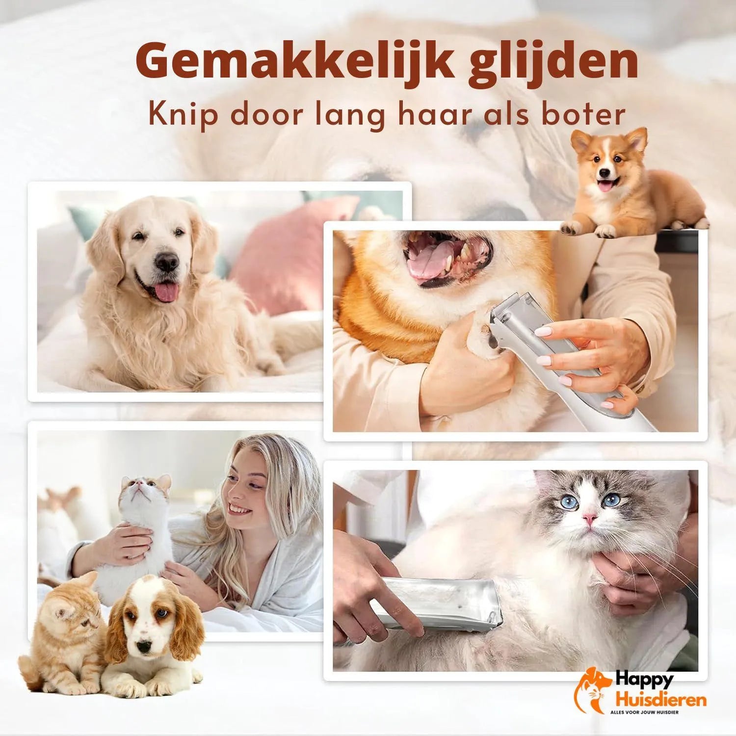 SheddyPro | Draadloze hondentrimmer met vacuümfunctie