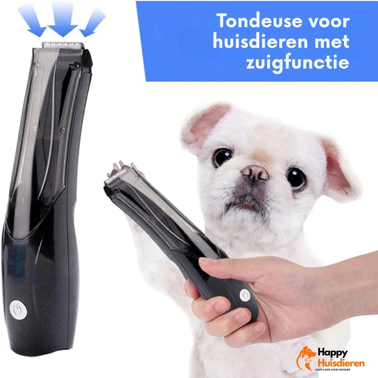 SheddyPro | Draadloze hondentrimmer met vacuümfunctie