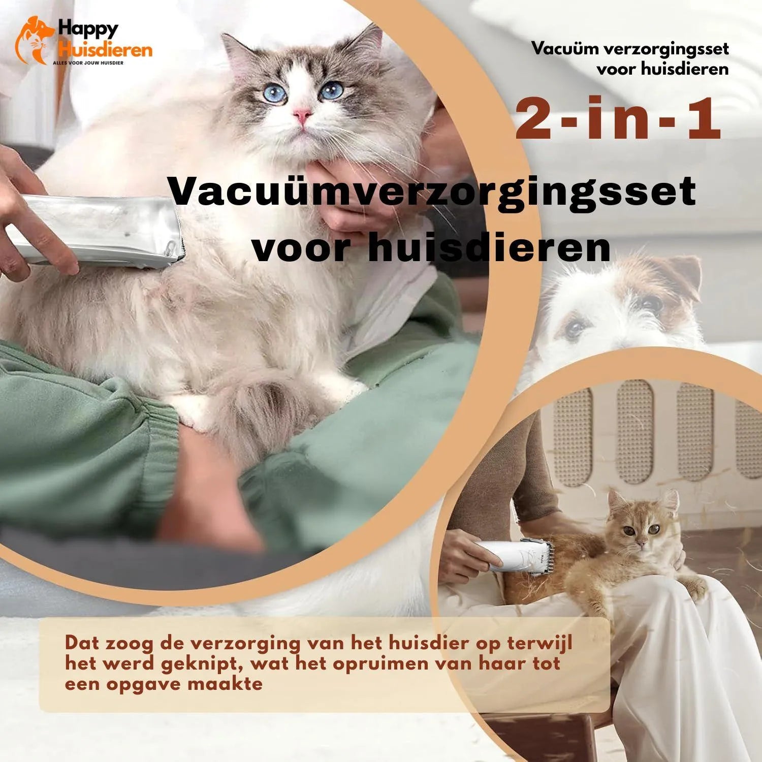 SheddyPro | Draadloze hondentrimmer met vacuümfunctie