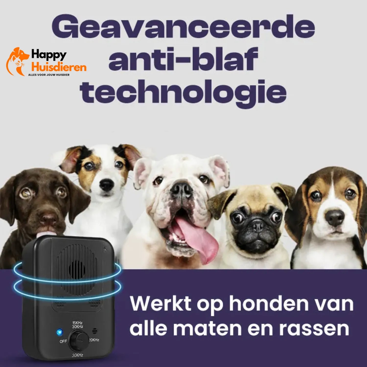 SilentPup | Diervriendelijk Ultrasoon Anti-Blaf Apparaat – pijnvrij, stil & oplaadbaar