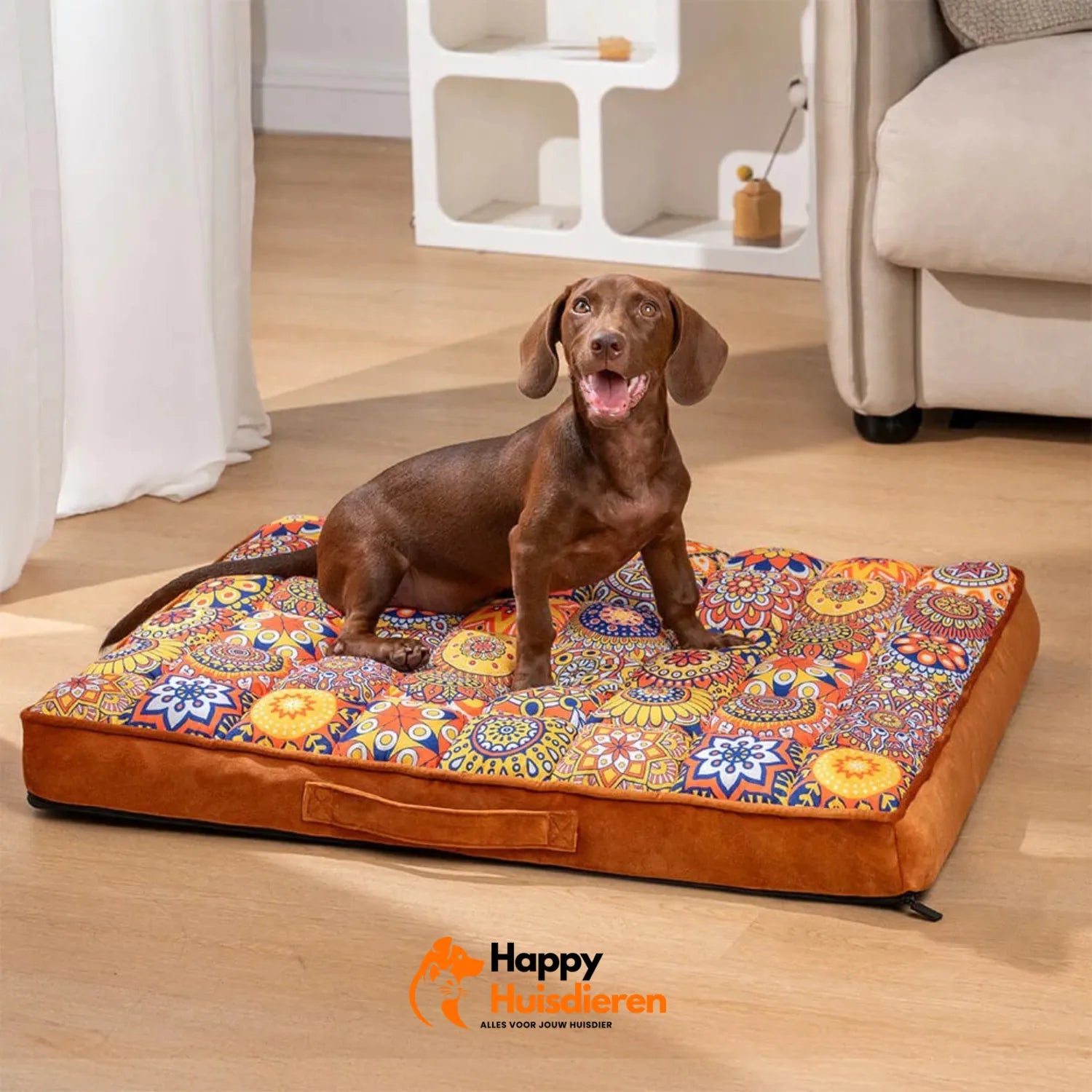 SlaapSultan Hondenbed | Orthopedisch Luxe Bed in Marokkaanse Stijl met Afneembare Hoes
