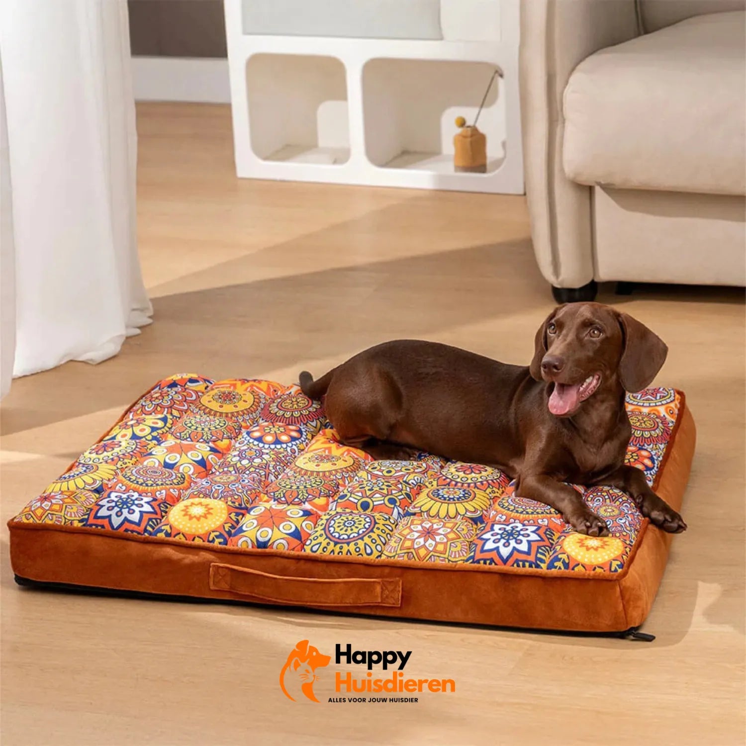 SlaapSultan Hondenbed | Orthopedisch Luxe Bed in Marokkaanse Stijl met Afneembare Hoes