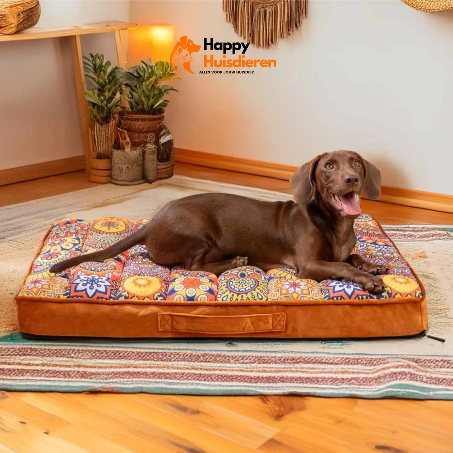 SlaapSultan Hondenbed | Orthopedisch Luxe Bed in Marokkaanse Stijl met Afneembare Hoes
