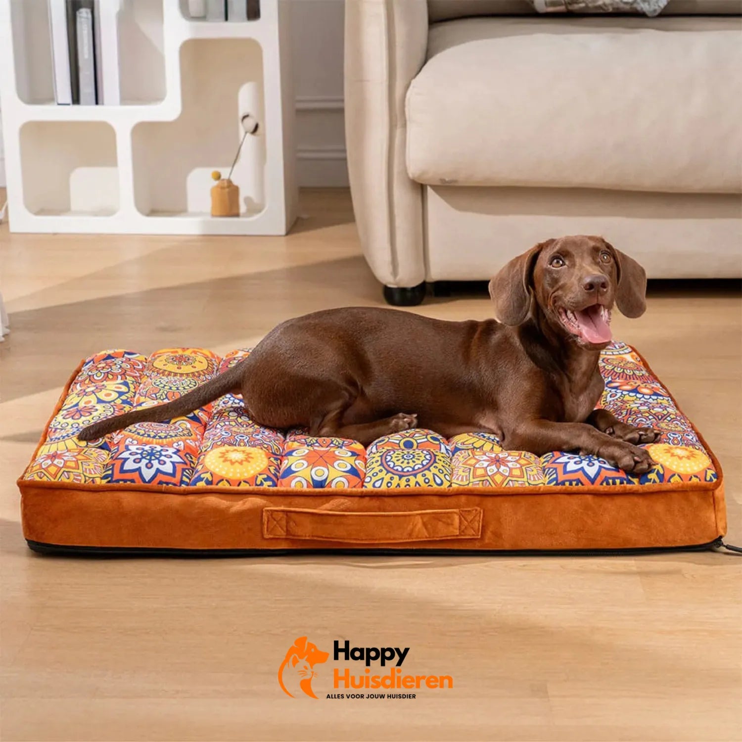 SlaapSultan Hondenbed | Orthopedisch Luxe Bed in Marokkaanse Stijl met Afneembare Hoes
