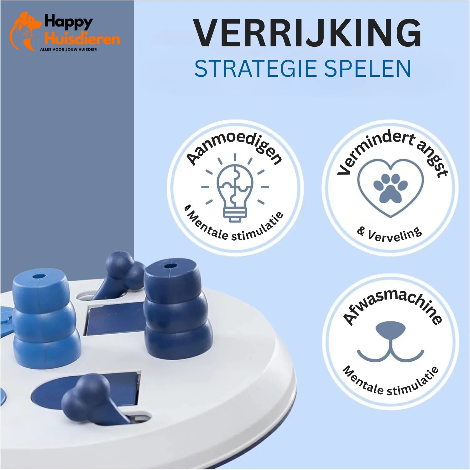 Smart Game Flipboard | Interactief intelligentiespeelgoed voor honden