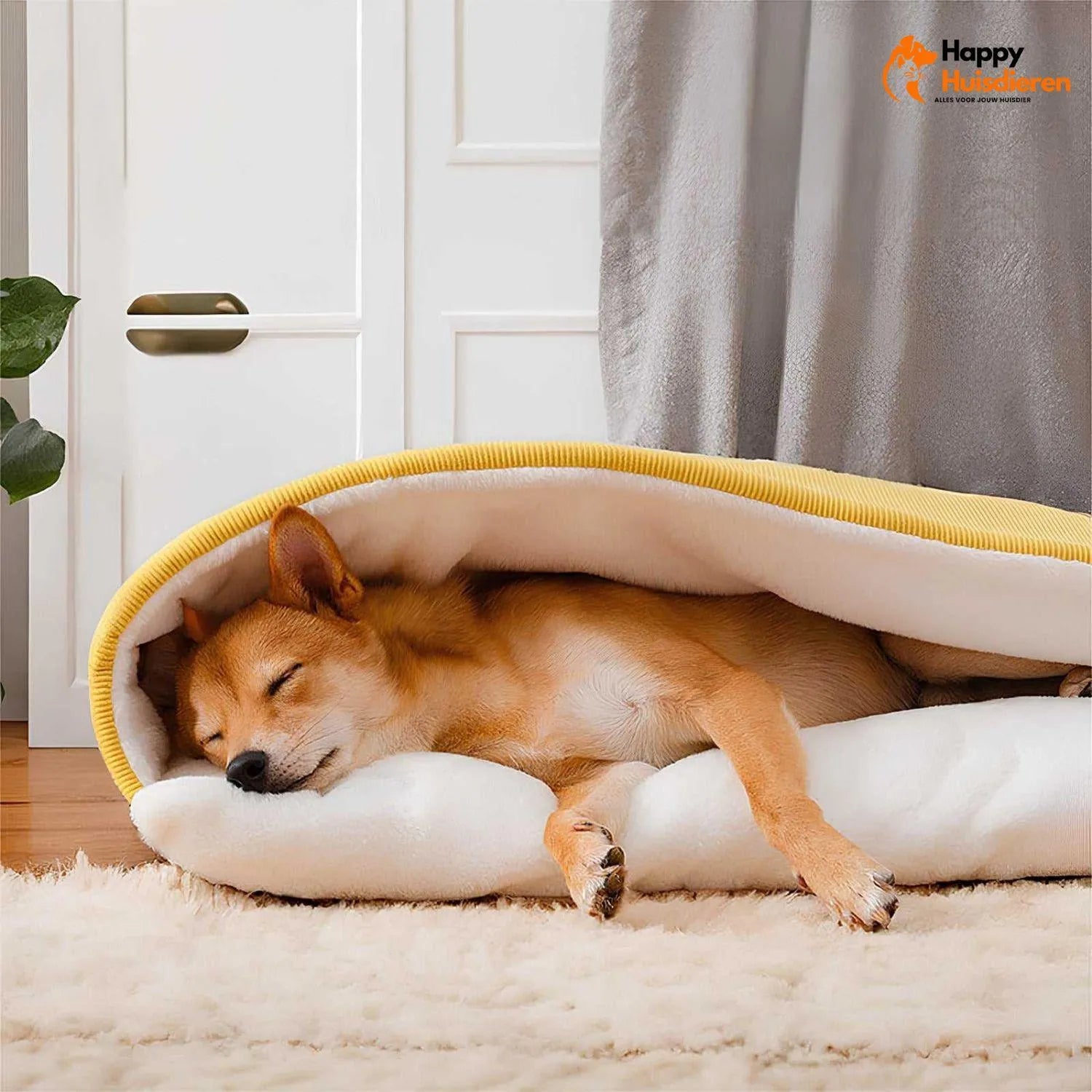 Snoozio Hondenbed | Zachte slaapzak voor honden en pups