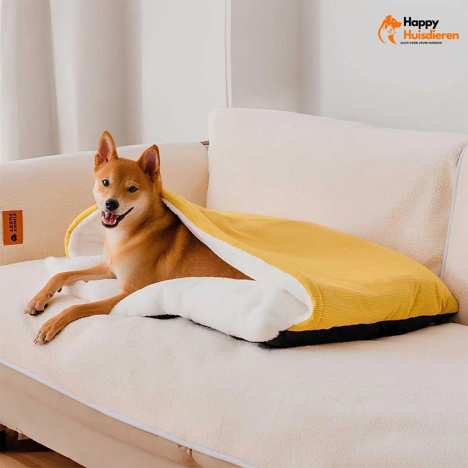 Snoozio Hondenbed | Zachte slaapzak voor honden en pups