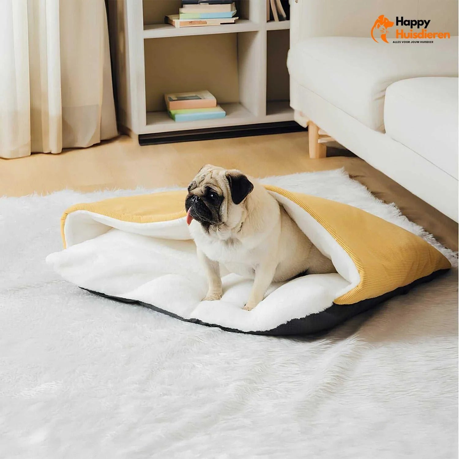 Snoozio Hondenbed | Zachte slaapzak voor honden en pups