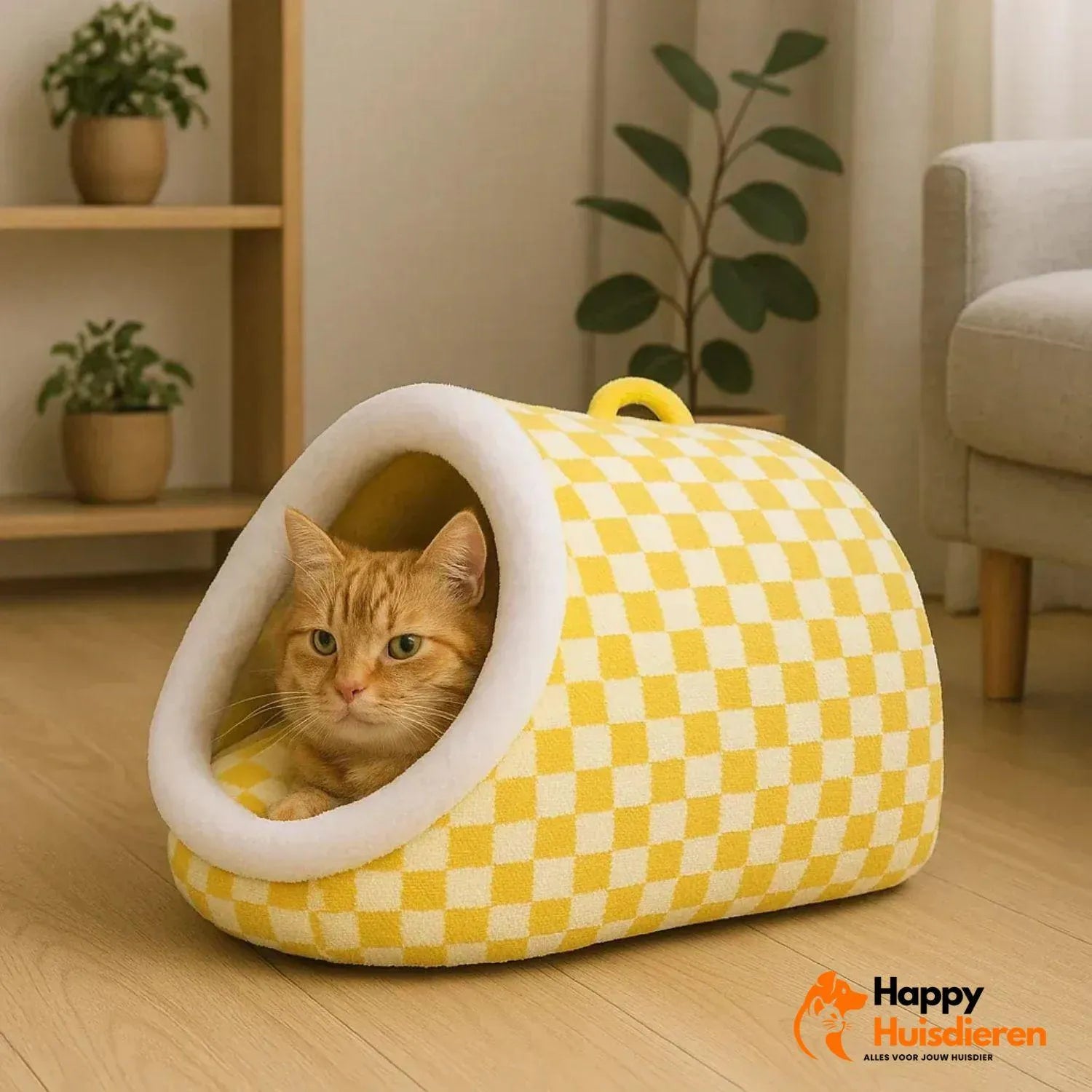 Snuggle Pups | Comfortabele Pluche Mand voor Honden & Katten – Zacht & Kalmerend