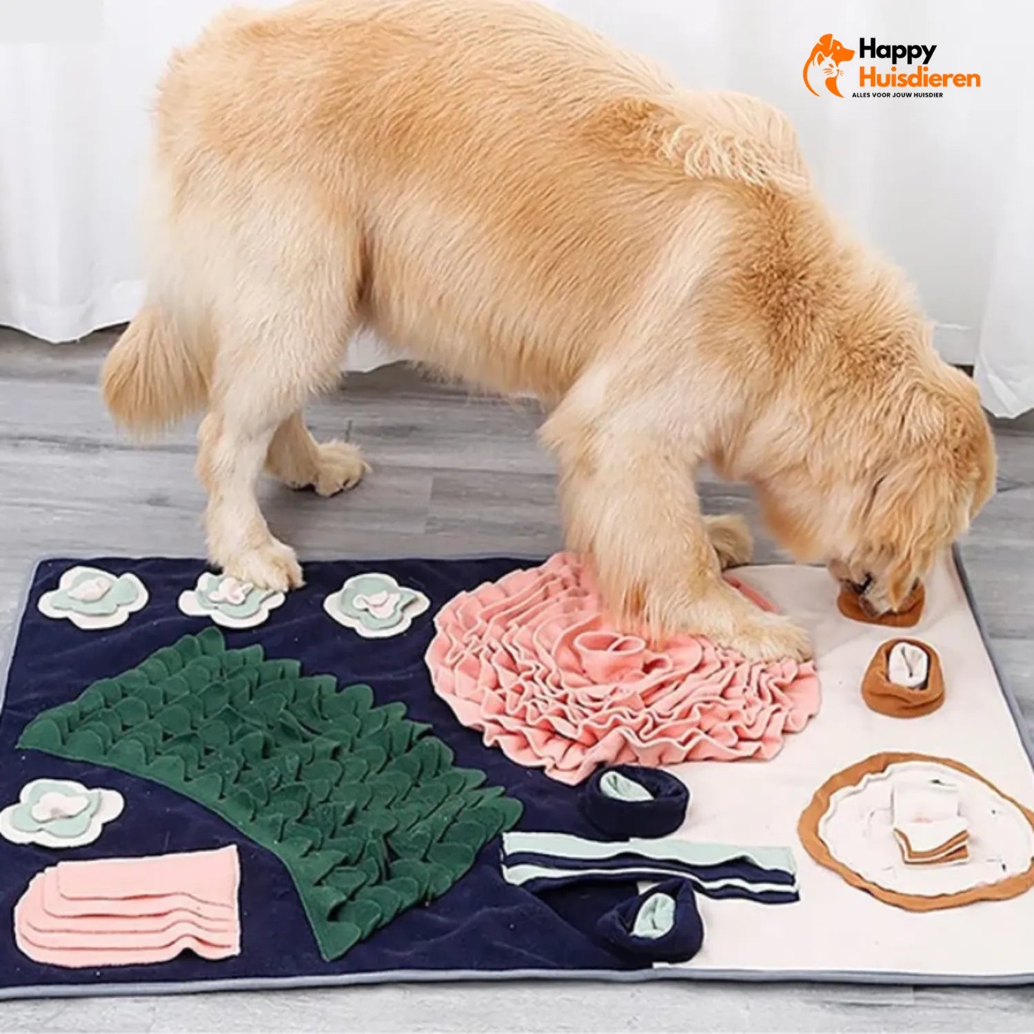 SnuifSpeur Mat | Interactieve Snuffelmat voor Mentaal Stimuleren van Honden