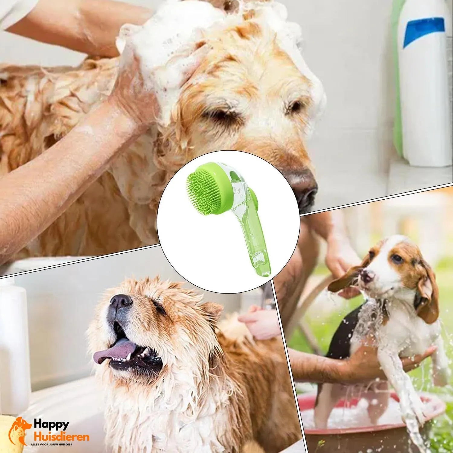 SoapyScrub | Massage wasborstel voor honden en katten