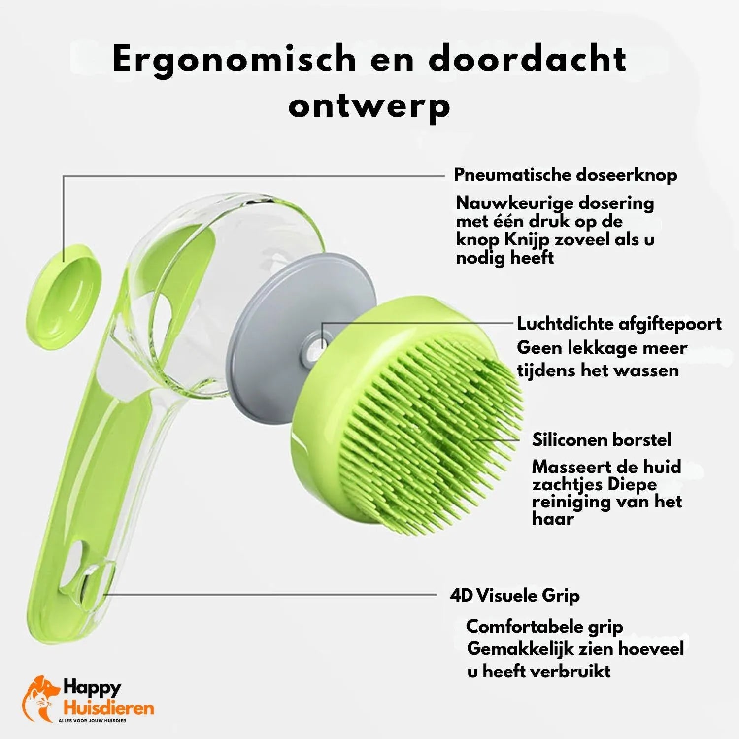 SoapyScrub | Massage wasborstel voor honden en katten