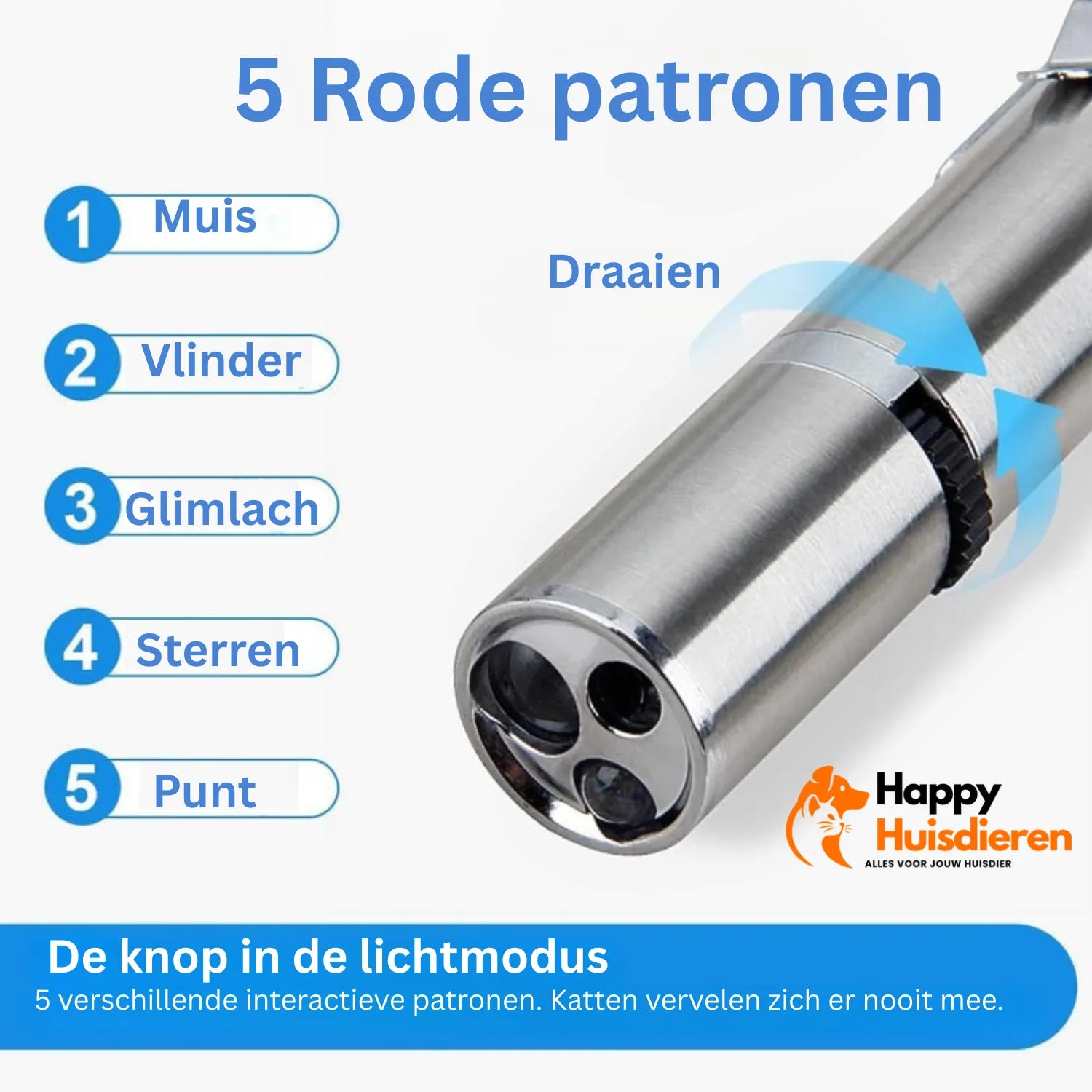 SpeelPlezier Bal | Interactief LED Speelgoed voor Katten & Honden – USB Oplaadbaar