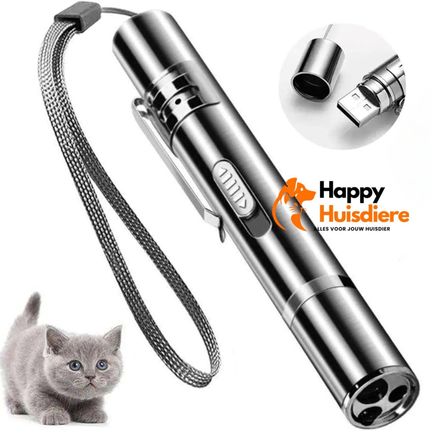 SpeelPlezier Bal | Interactief LED Speelgoed voor Katten & Honden – USB Oplaadbaar