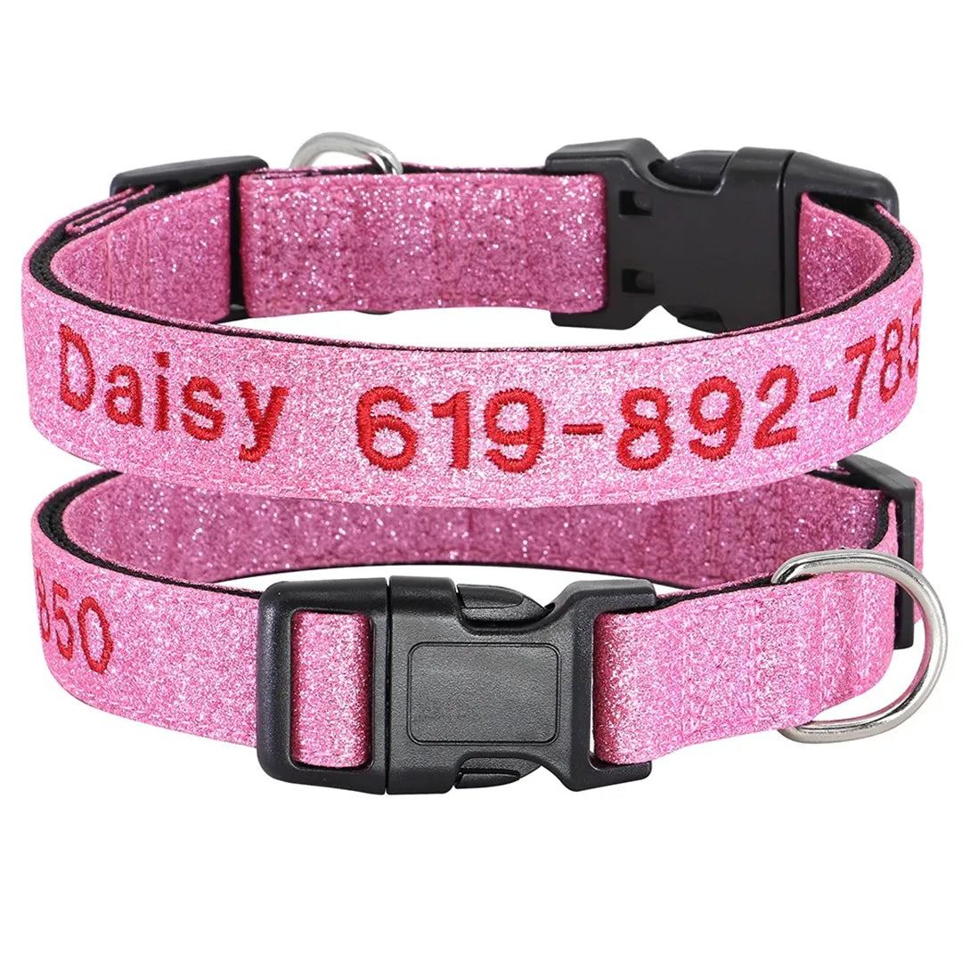 StitchSafe Halsband | Op Maat Geborduurde Nylon Halsband voor Honden