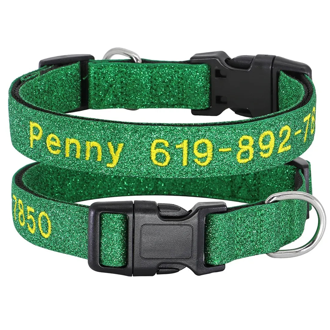 StitchSafe Halsband | Op Maat Geborduurde Nylon Halsband voor Honden