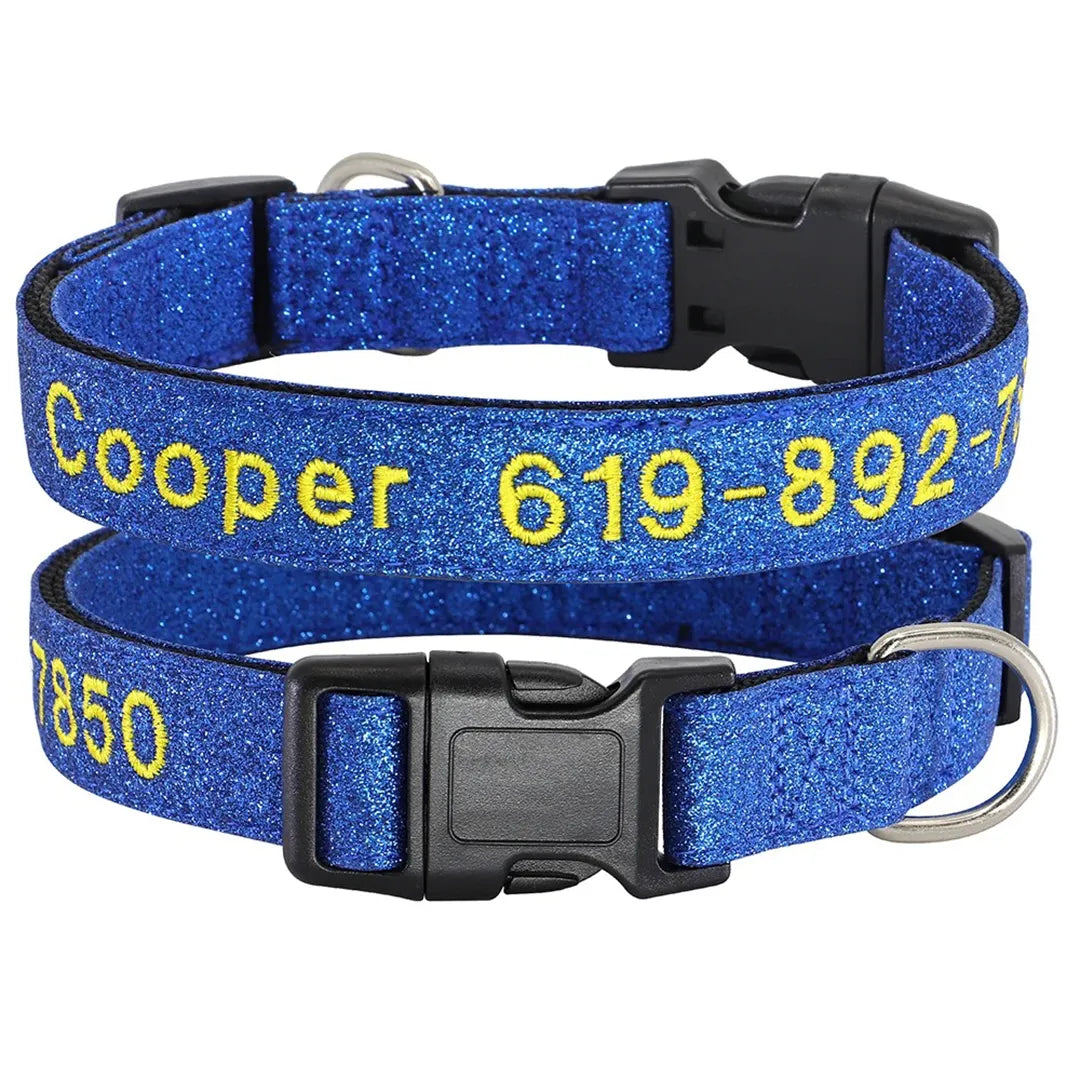 StitchSafe Halsband | Op Maat Geborduurde Nylon Halsband voor Honden