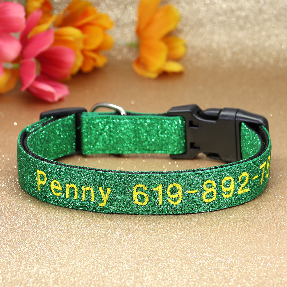 StitchSafe Halsband | Op Maat Geborduurde Nylon Halsband voor Honden