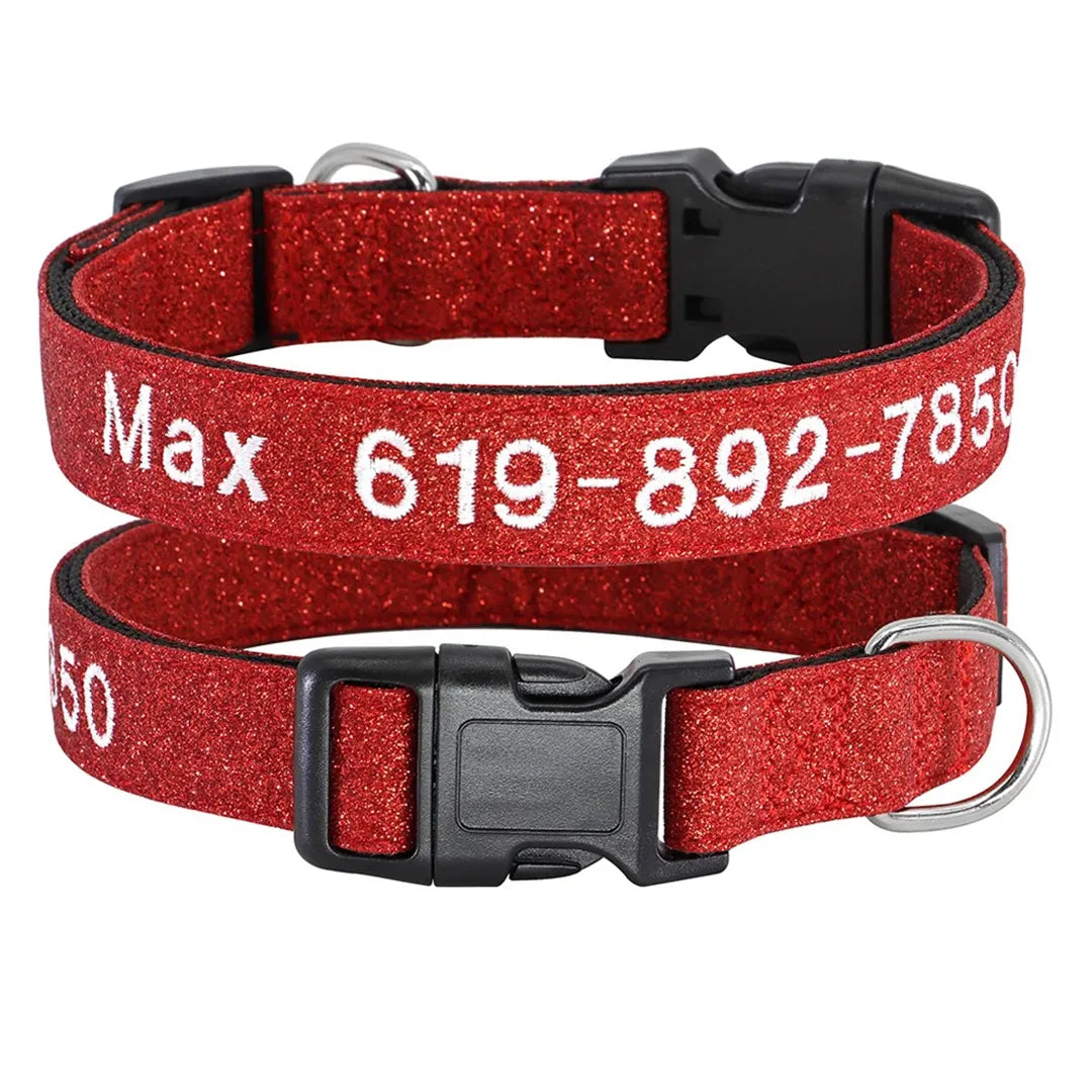 StitchSafe Halsband | Op Maat Geborduurde Nylon Halsband voor Honden