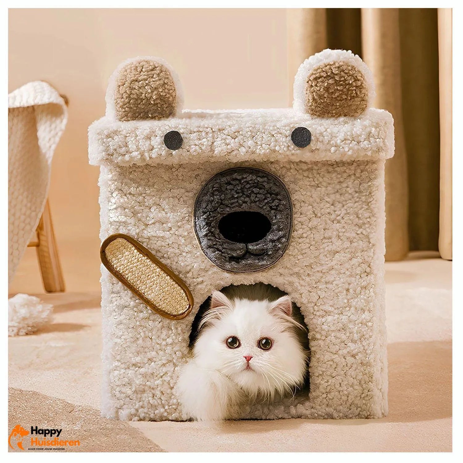 TailRest Den | Zacht Pet Huis met Beschutte Ligplek