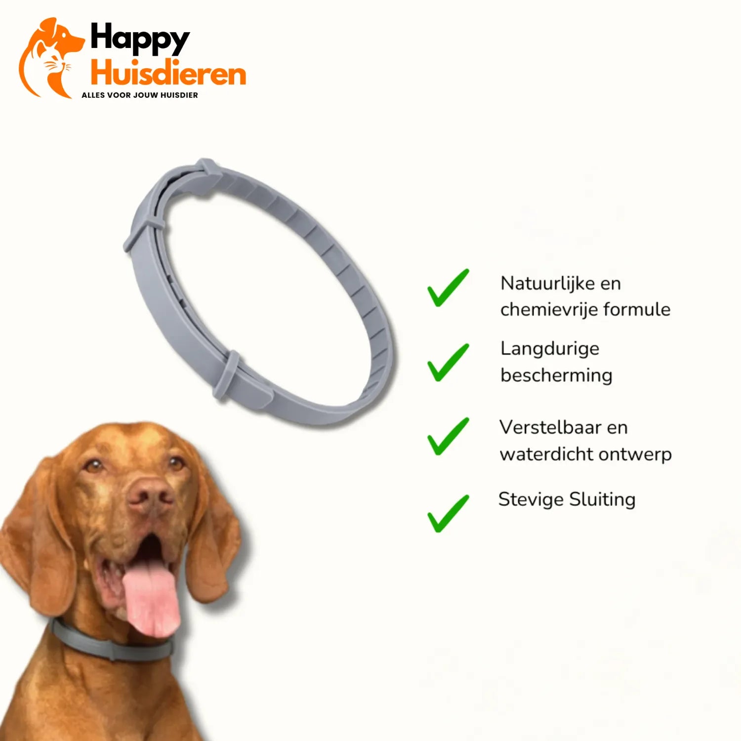 TekenStopper Halsband | Natuurlijke Bescherming voor Huisdieren