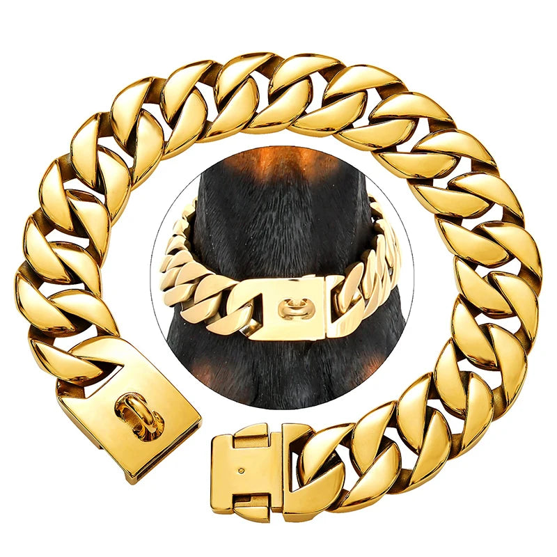 TitanPaw Luxe Hondenketting | Stevige Metalen Halsband voor Grote Honden