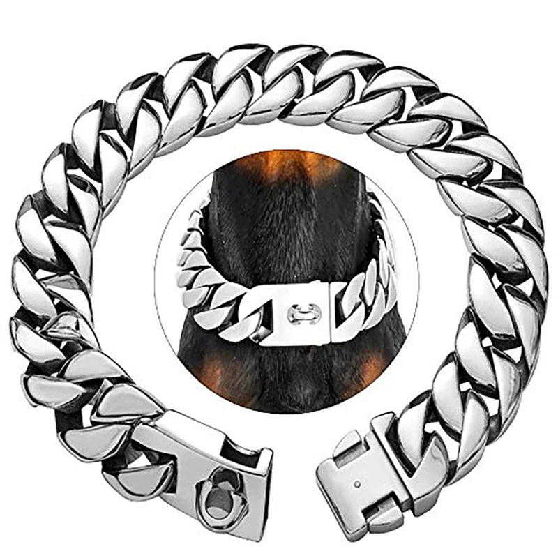 TitanPaw Luxe Hondenketting | Stevige Metalen Halsband voor Grote Honden