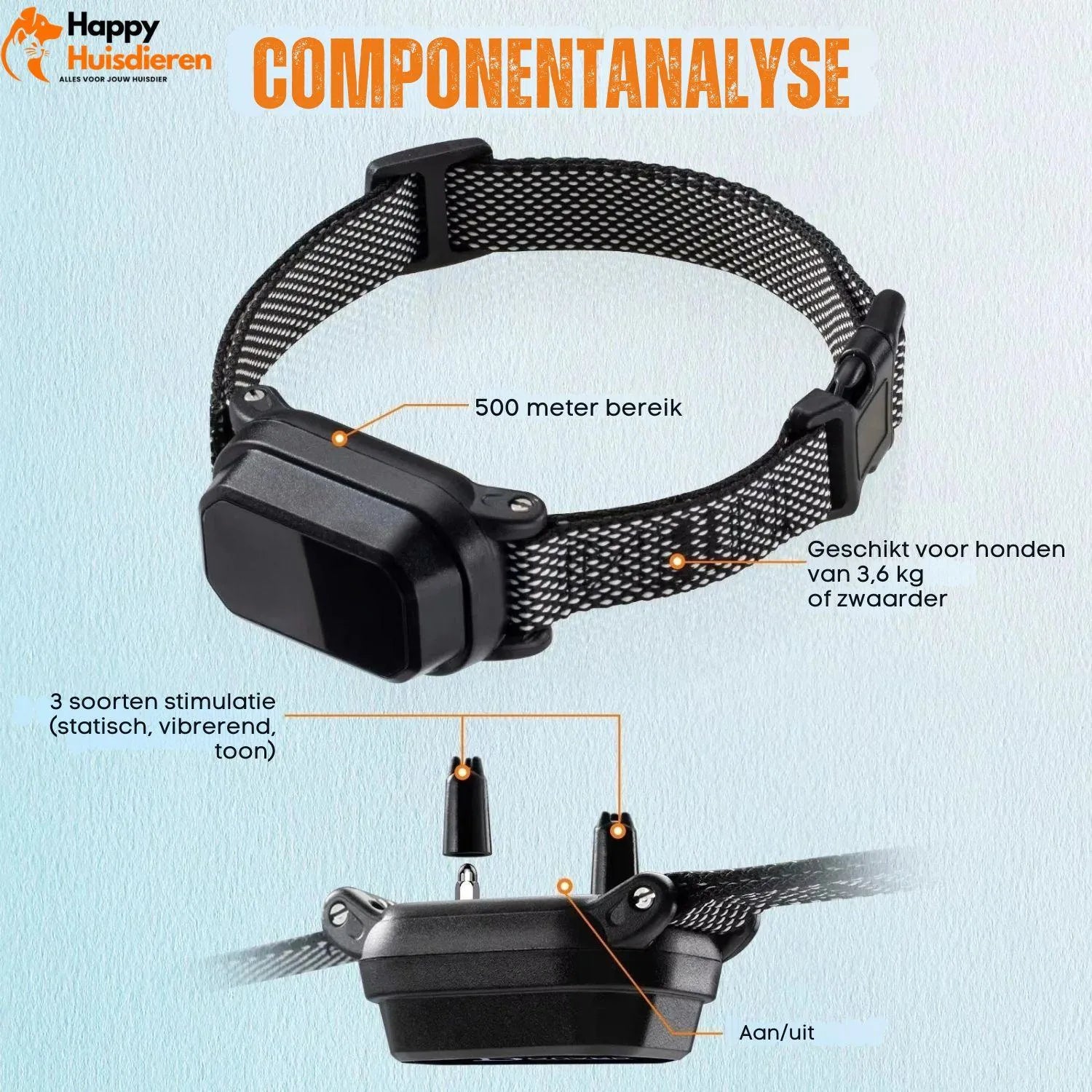 TrainerTech Pro | Waterdichte Oplaadbare Hondentrainingshalsband met Afstandsbediening