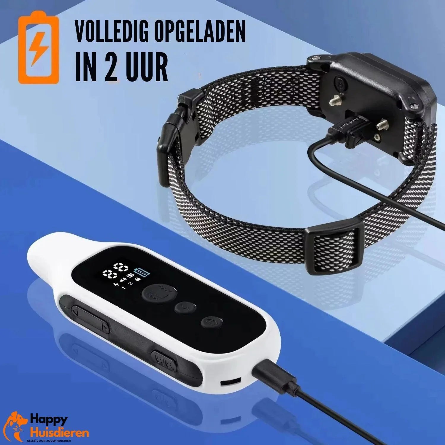 TrainerTech Pro | Waterdichte Oplaadbare Hondentrainingshalsband met Afstandsbediening