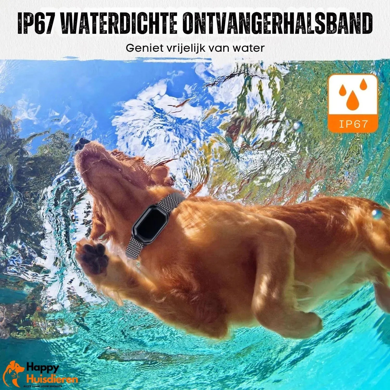 TrainerTech Pro | Waterdichte Oplaadbare Hondentrainingshalsband met Afstandsbediening