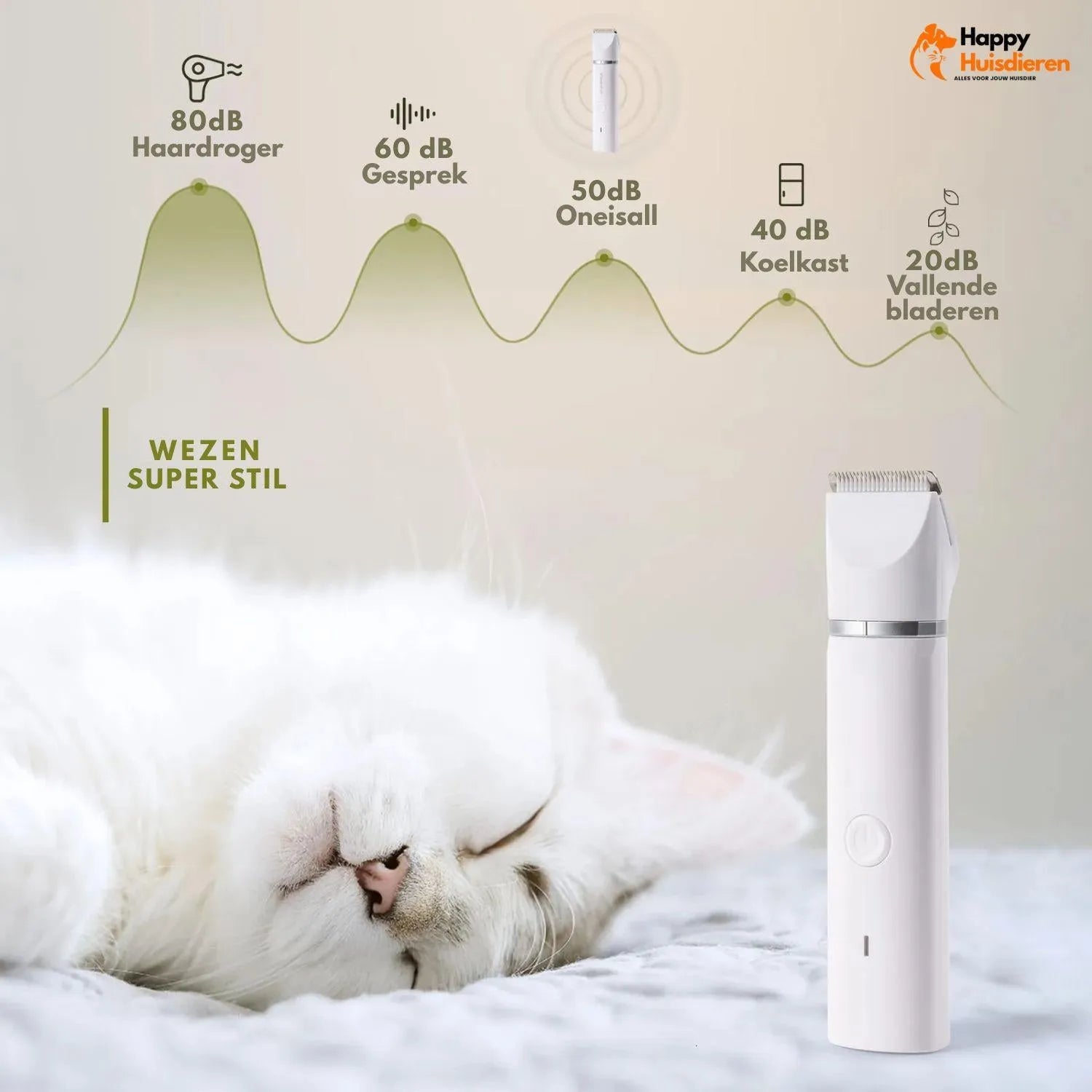 TrimEase | Stille draadloze trimmer voor huisdieren – veilig & veelzijdig