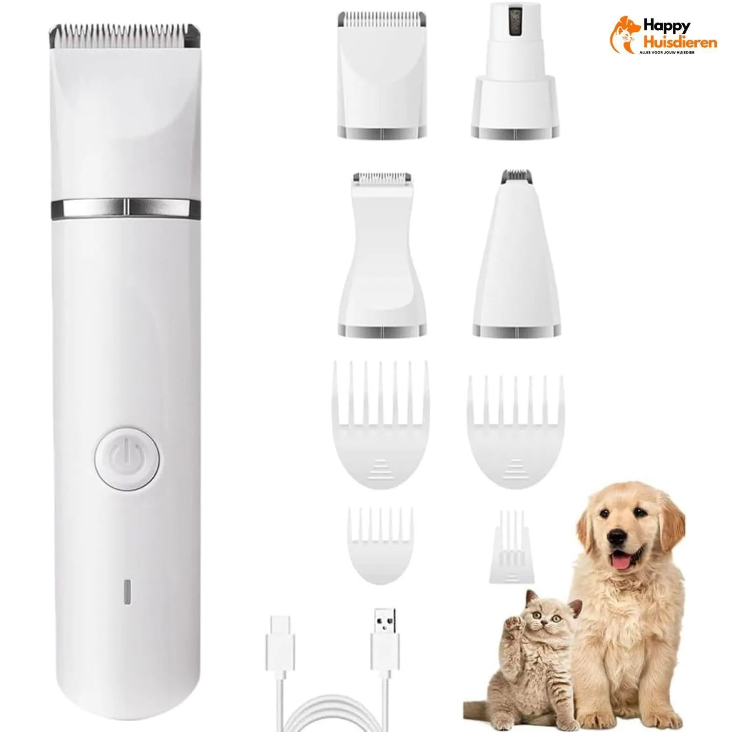 TrimEase | Stille draadloze trimmer voor huisdieren – veilig & veelzijdig