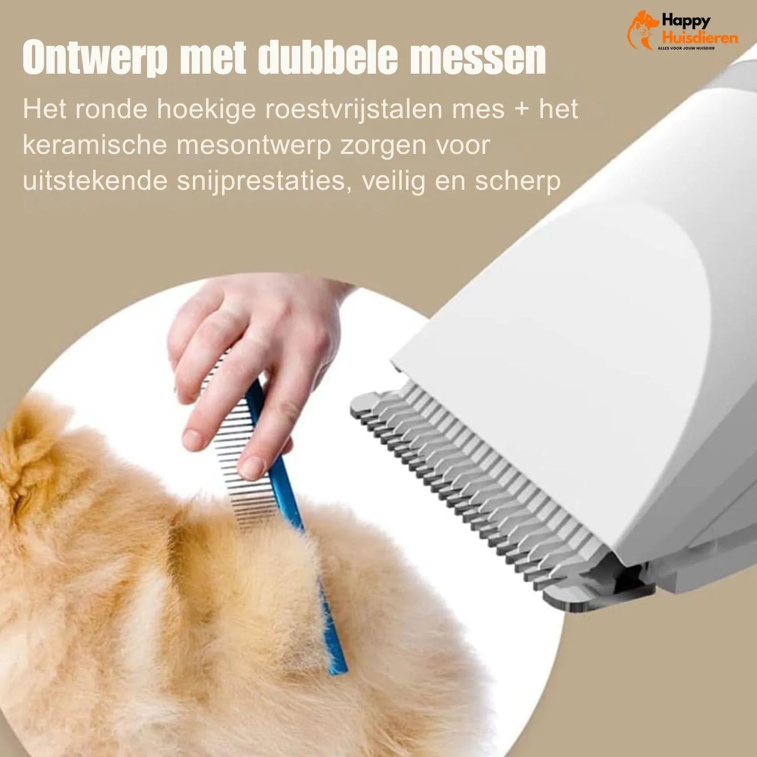 TrimEase | Stille draadloze trimmer voor huisdieren – veilig & veelzijdig