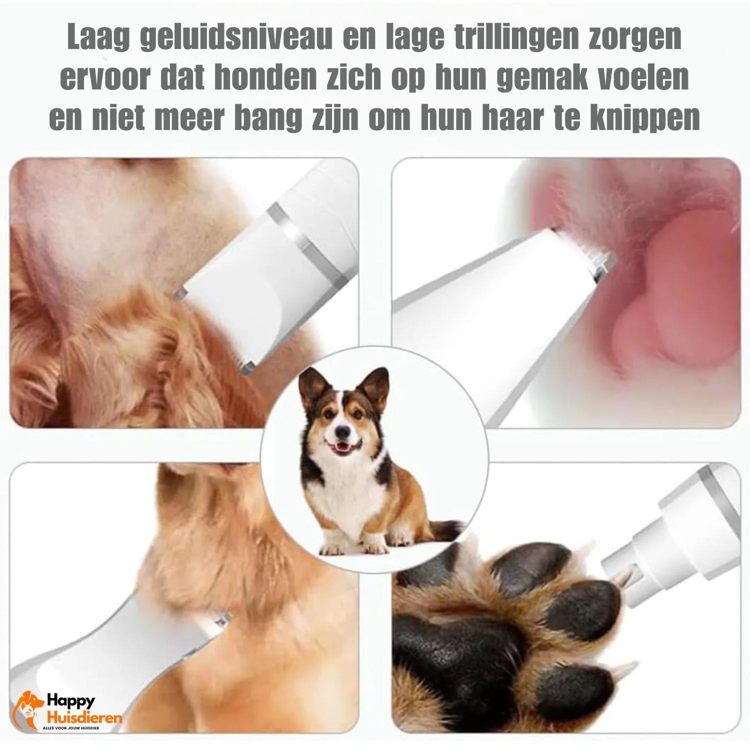 TrimEase | Stille draadloze trimmer voor huisdieren – veilig & veelzijdig