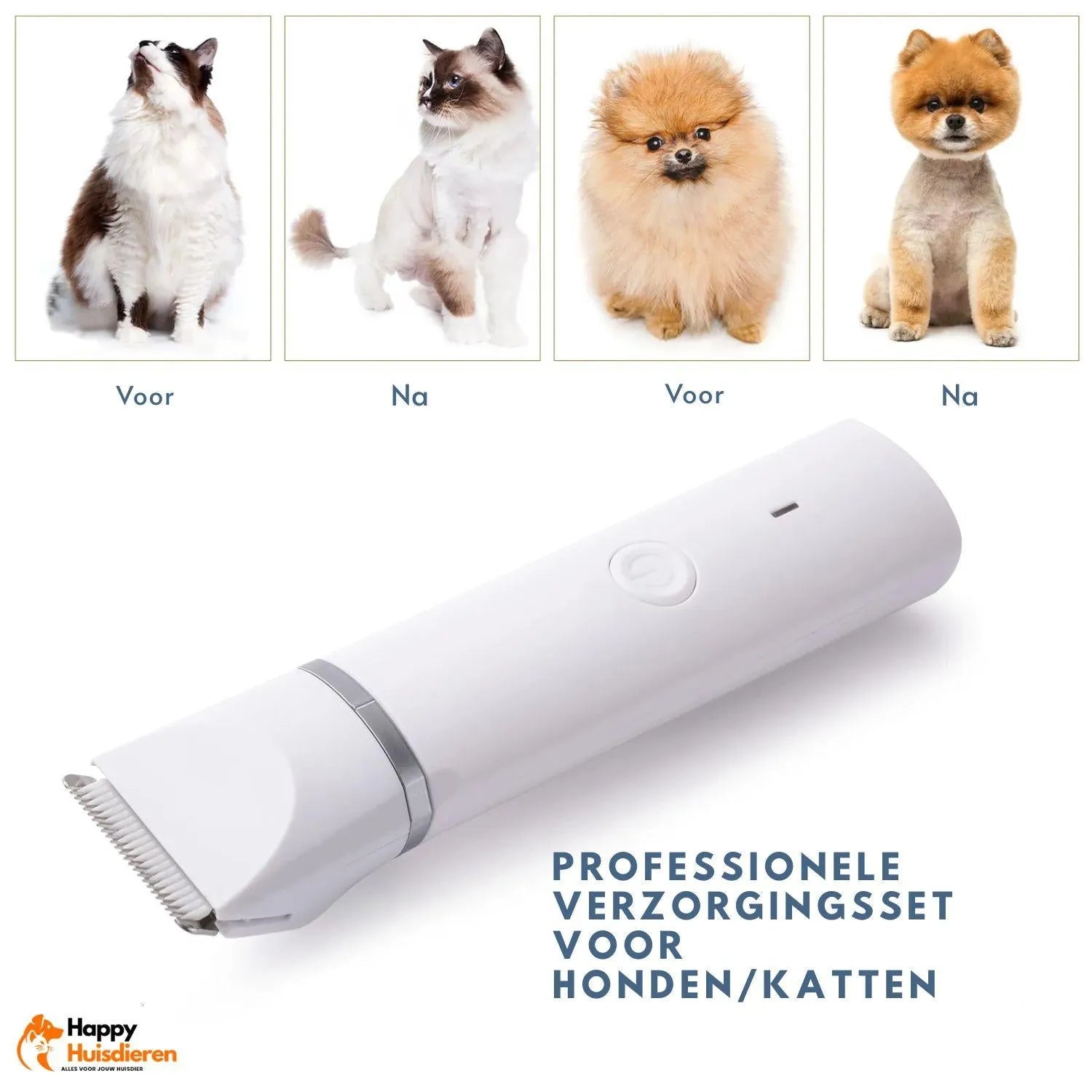 TrimEase | Stille draadloze trimmer voor huisdieren – veilig & veelzijdig