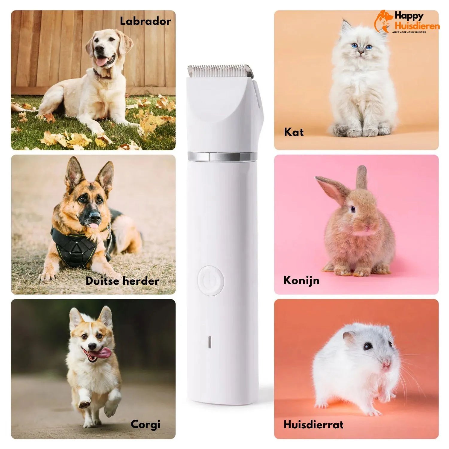 TrimEase | Stille draadloze trimmer voor huisdieren – veilig & veelzijdig