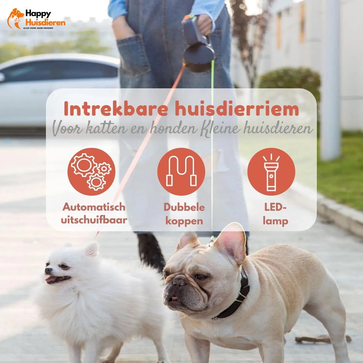 TwinWalk Leash | Dubbele hondenriem met 360° draaikop & individuele controle