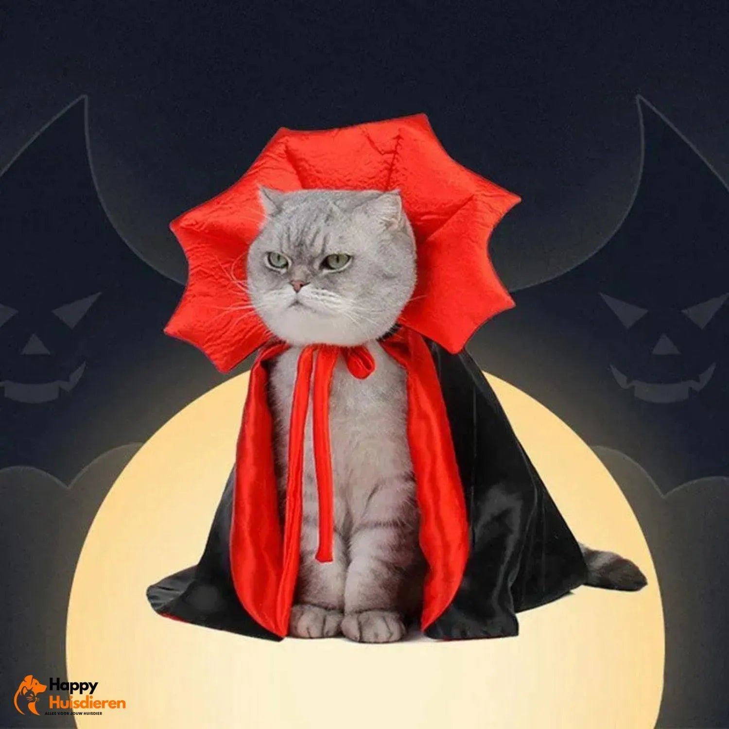 VampPaws | Vampiermantel voor Huisdieren – Comfortabel & Feestelijk Halloweenkostuum