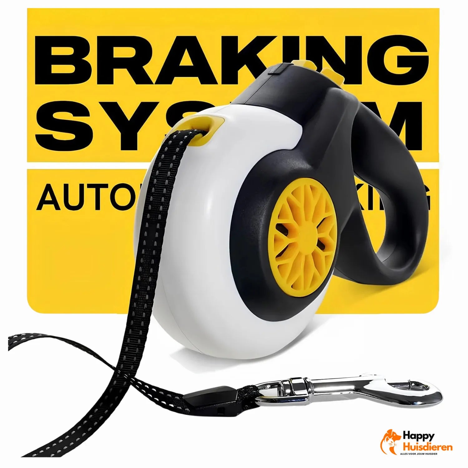 Veiligheidslijn Pro | Automatische, explosieveilige intrekbare hondenriem voor middelgrote tot grote honden