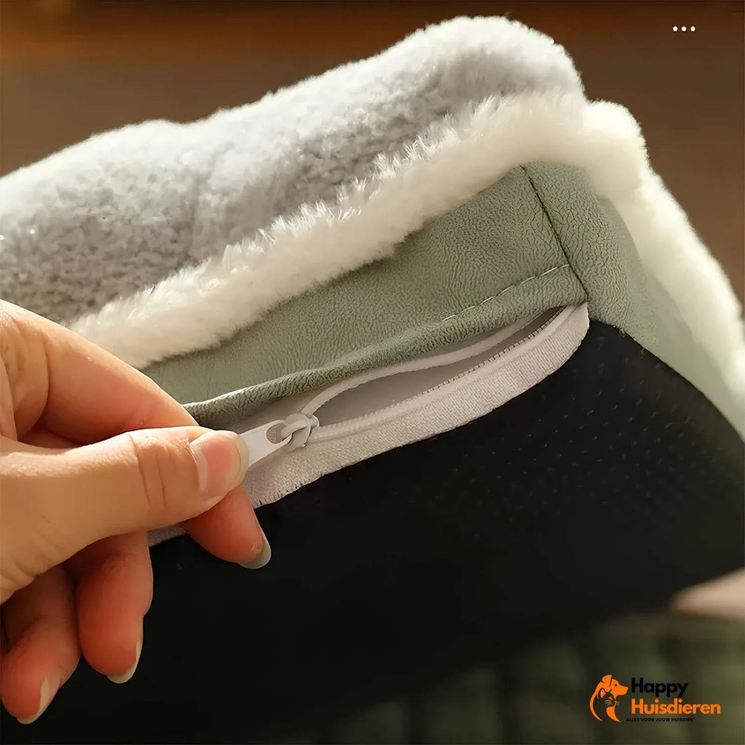 Warme Winter Nest | Luxe Geruite Bed Voor Huisdieren