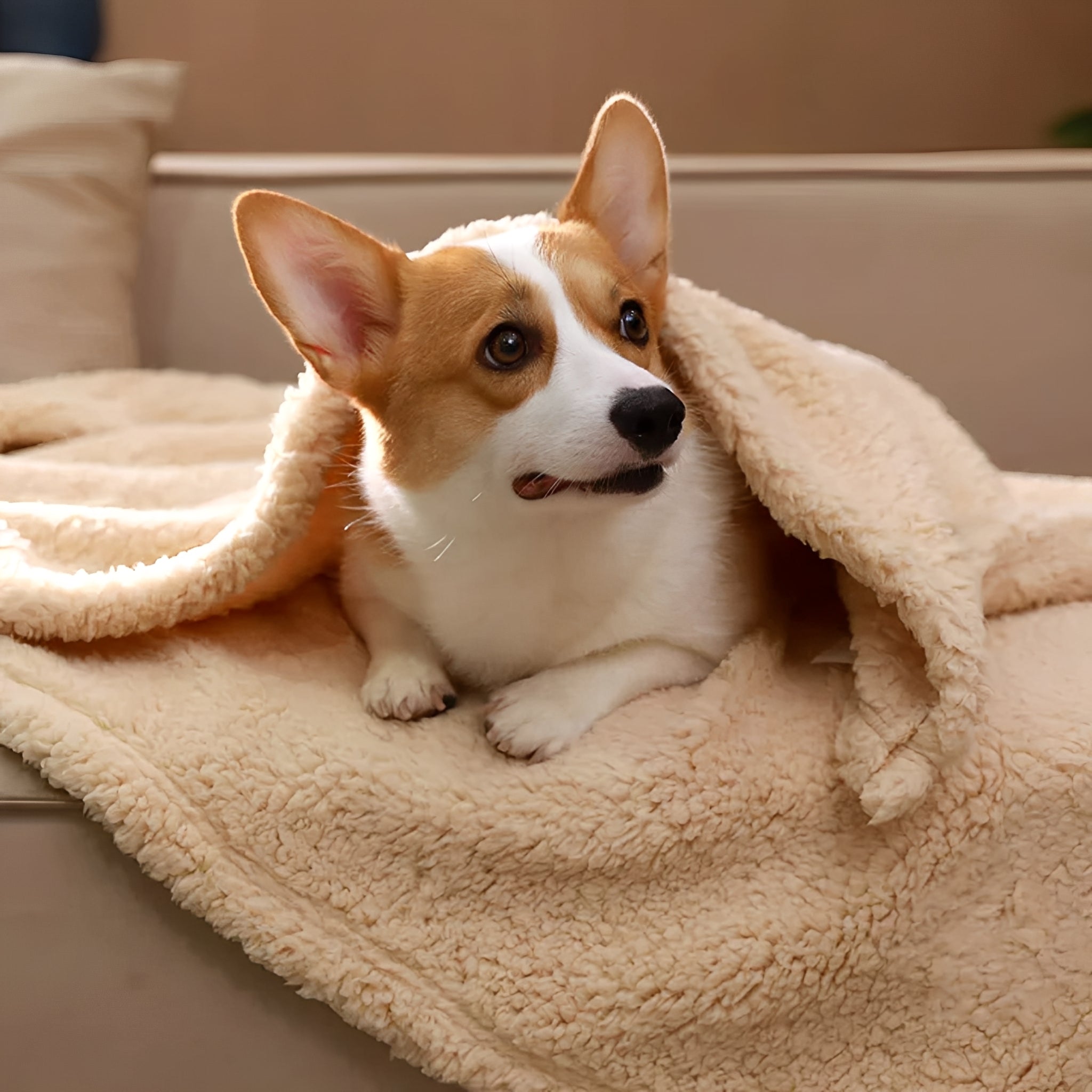WarmteNest Deken | Zachte Pluchen Fleece Huisdierdeken voor Extra Comfort