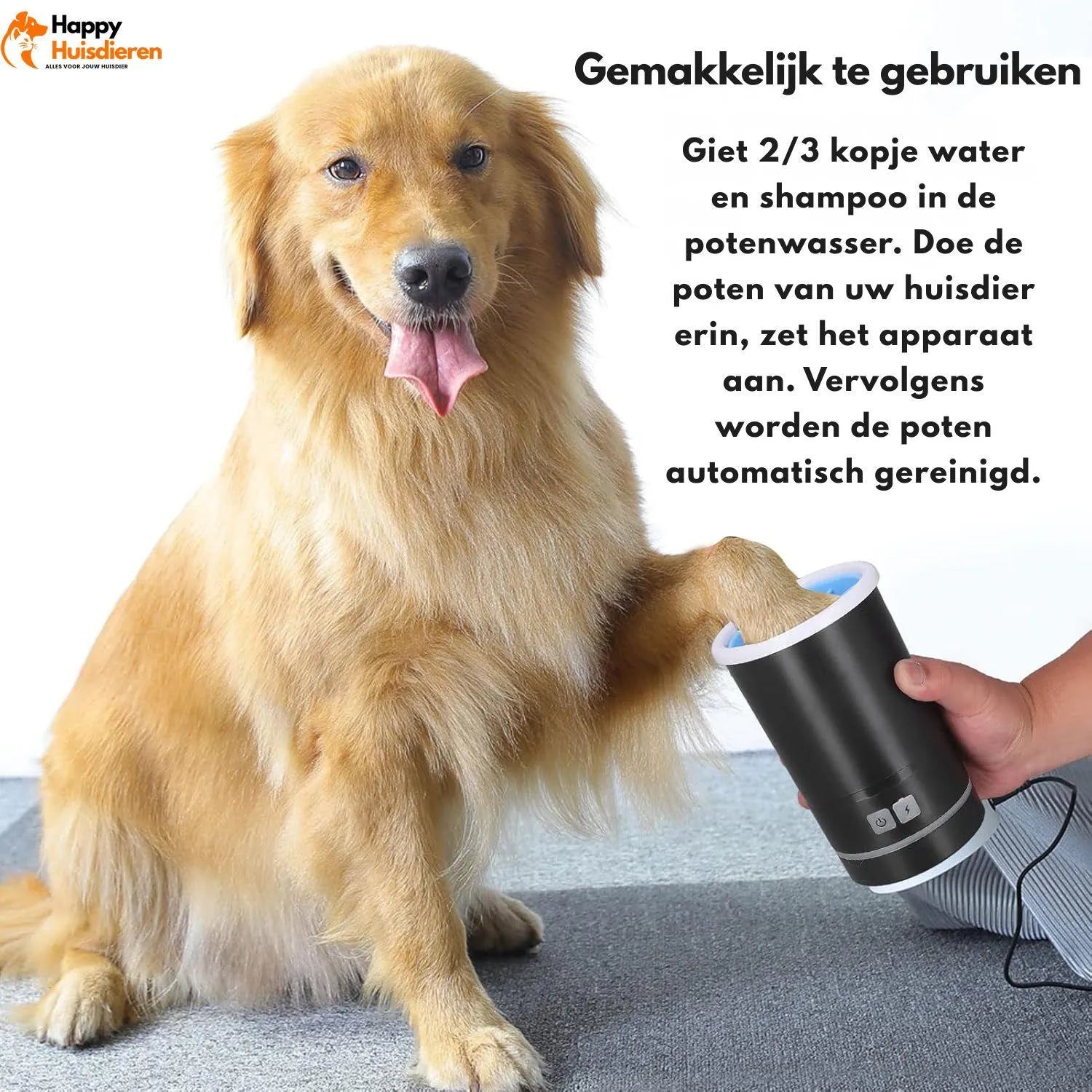 WashEase | Compacte Hondenreiniger voor Snel en Grondig Schoonmaken