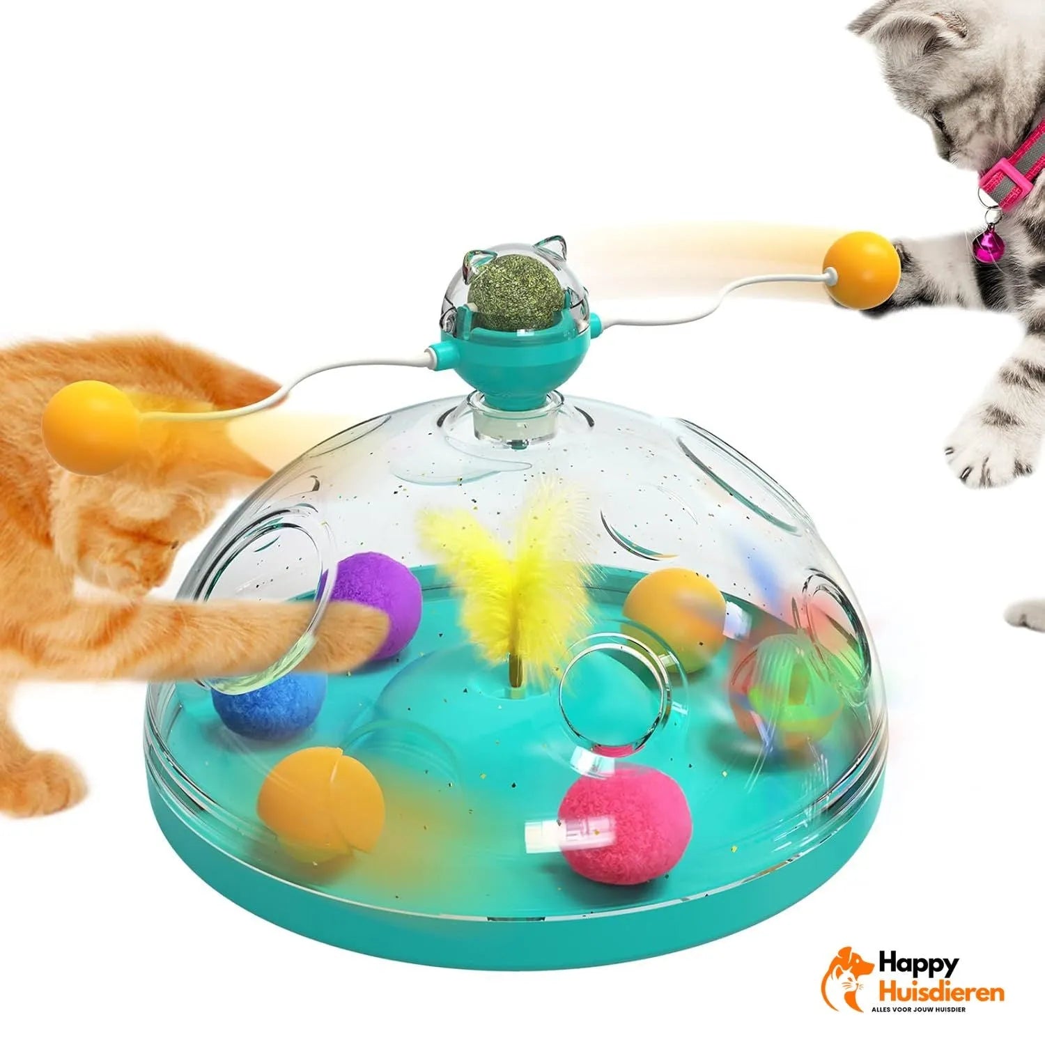 WhirlPlay Set | Interactieve puzzel voor nieuwsgierige huisdieren