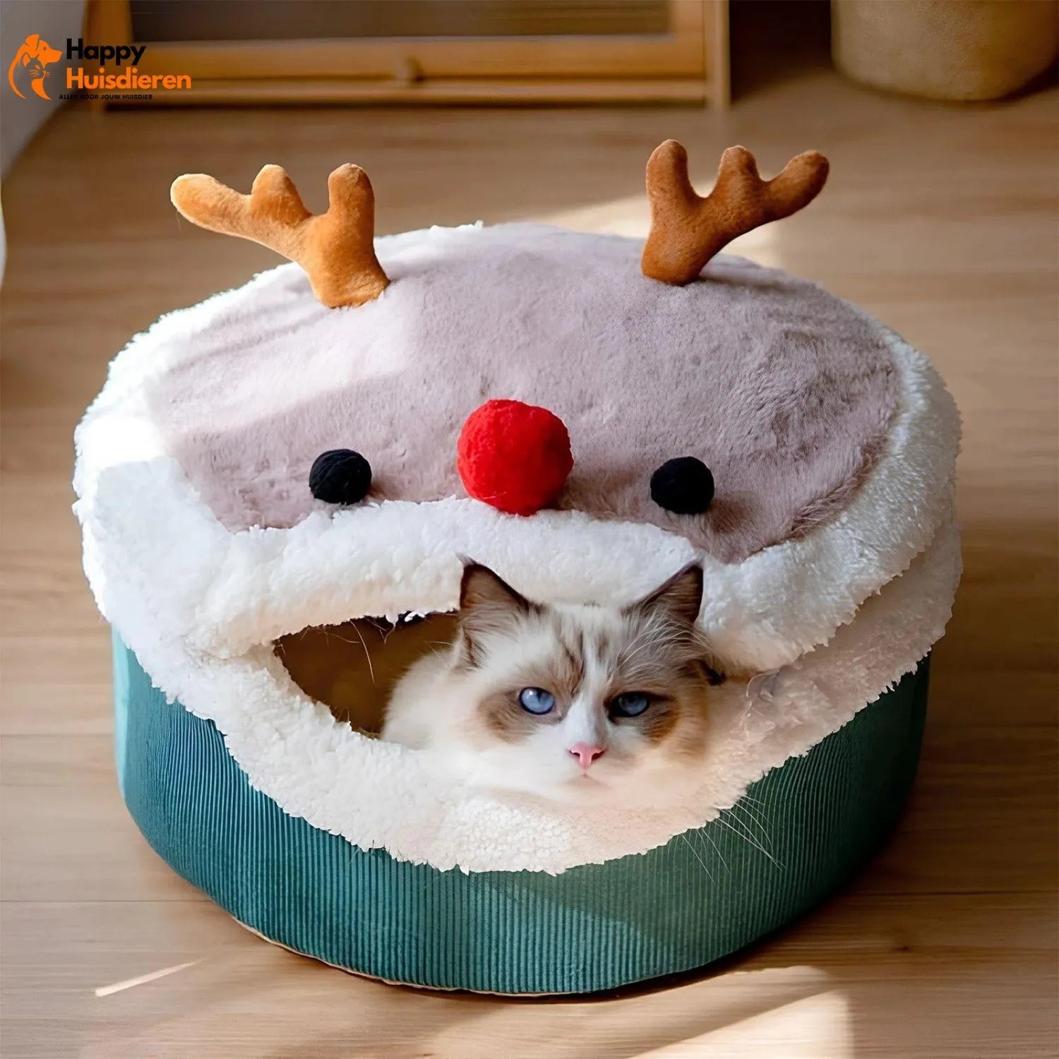 WinterWhisker Nest | Gezellige Kerstgrot voor Katten