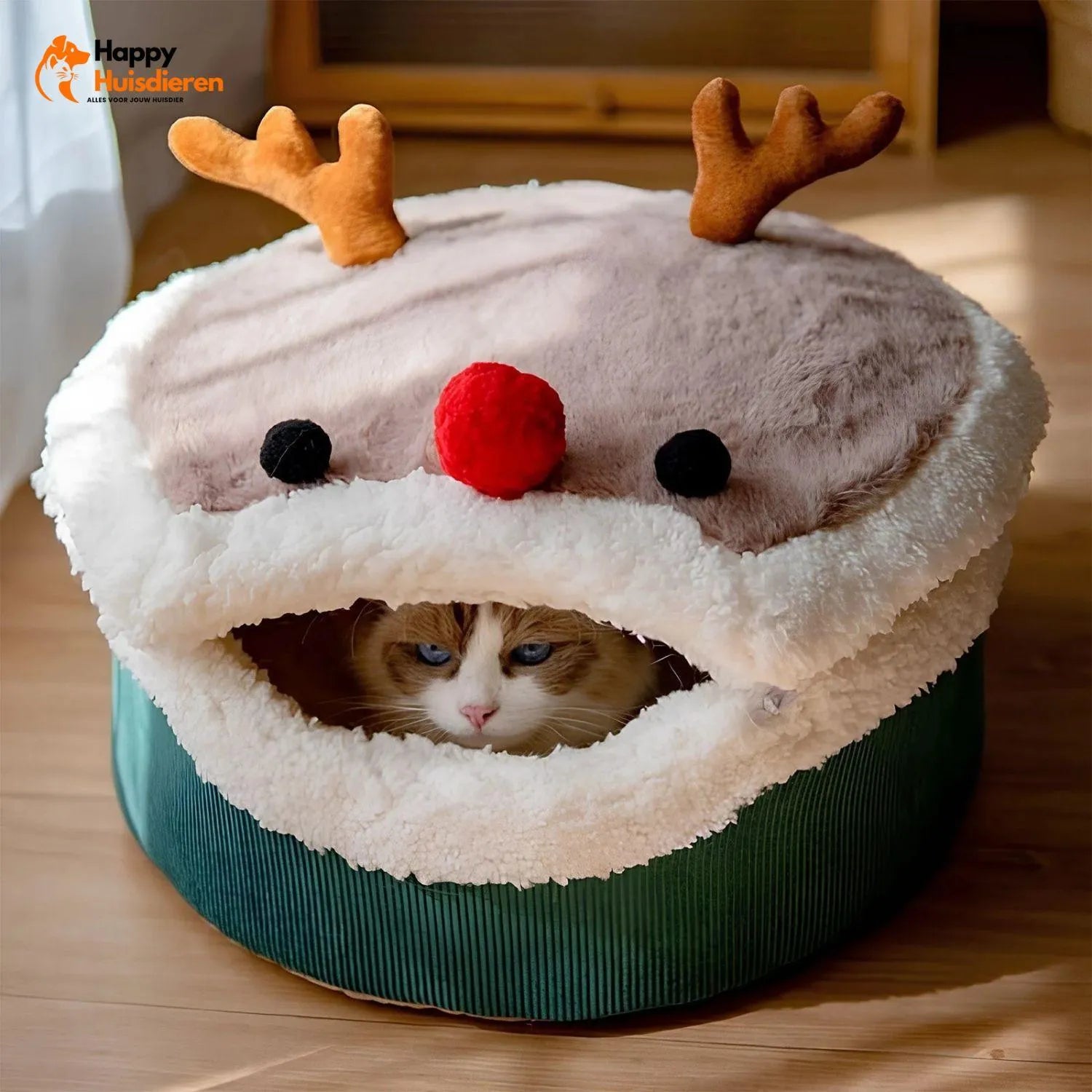 WinterWhisker Nest | Gezellige Kerstgrot voor Katten
