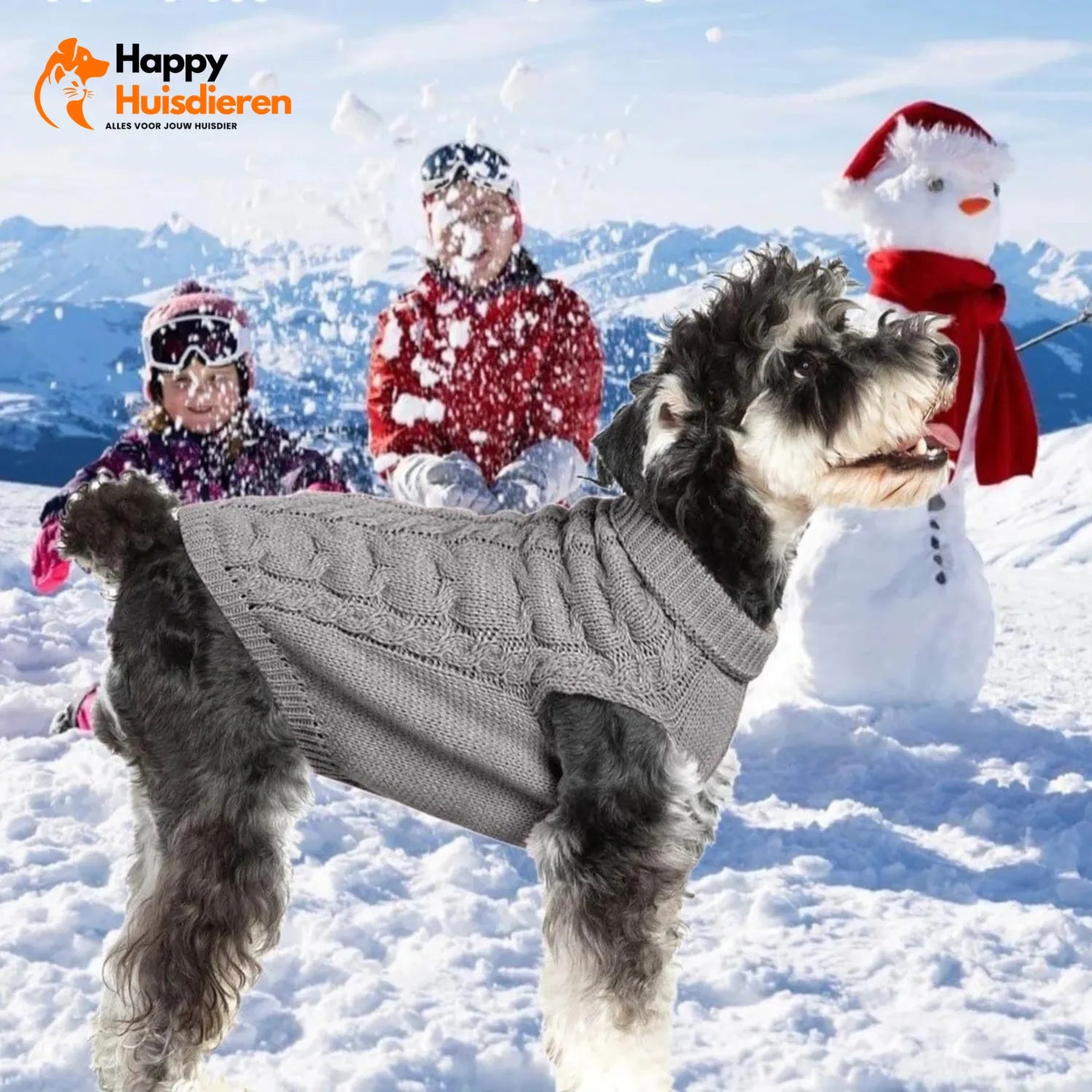 WolkWoezel Trui | Gebreide Hondenpullover van Warm Wol met Comfortabele Pasvorm