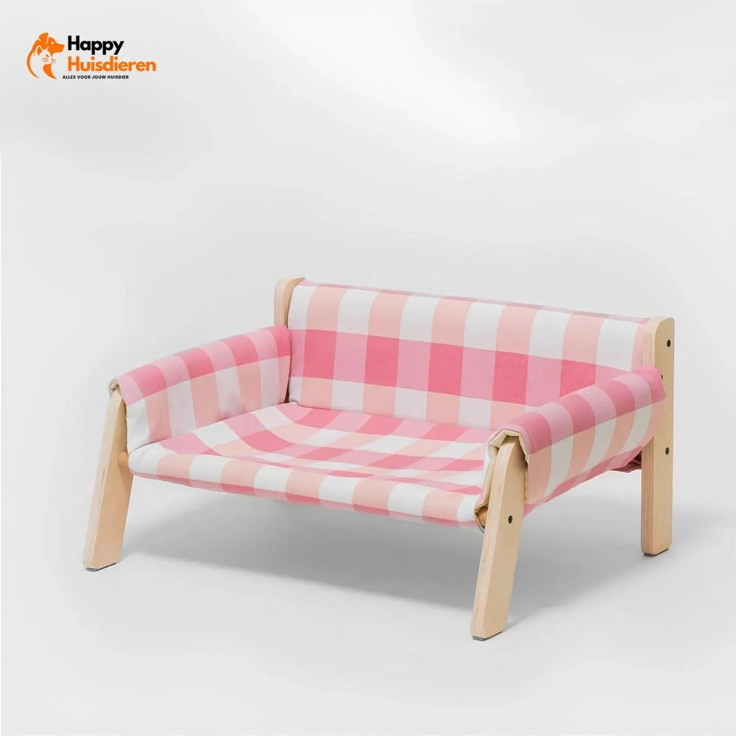 WoodyRest Bench | Luxe Geruite Bank voor Katten en Kleine Honden